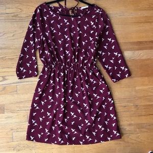 Everly Bird Print Dress